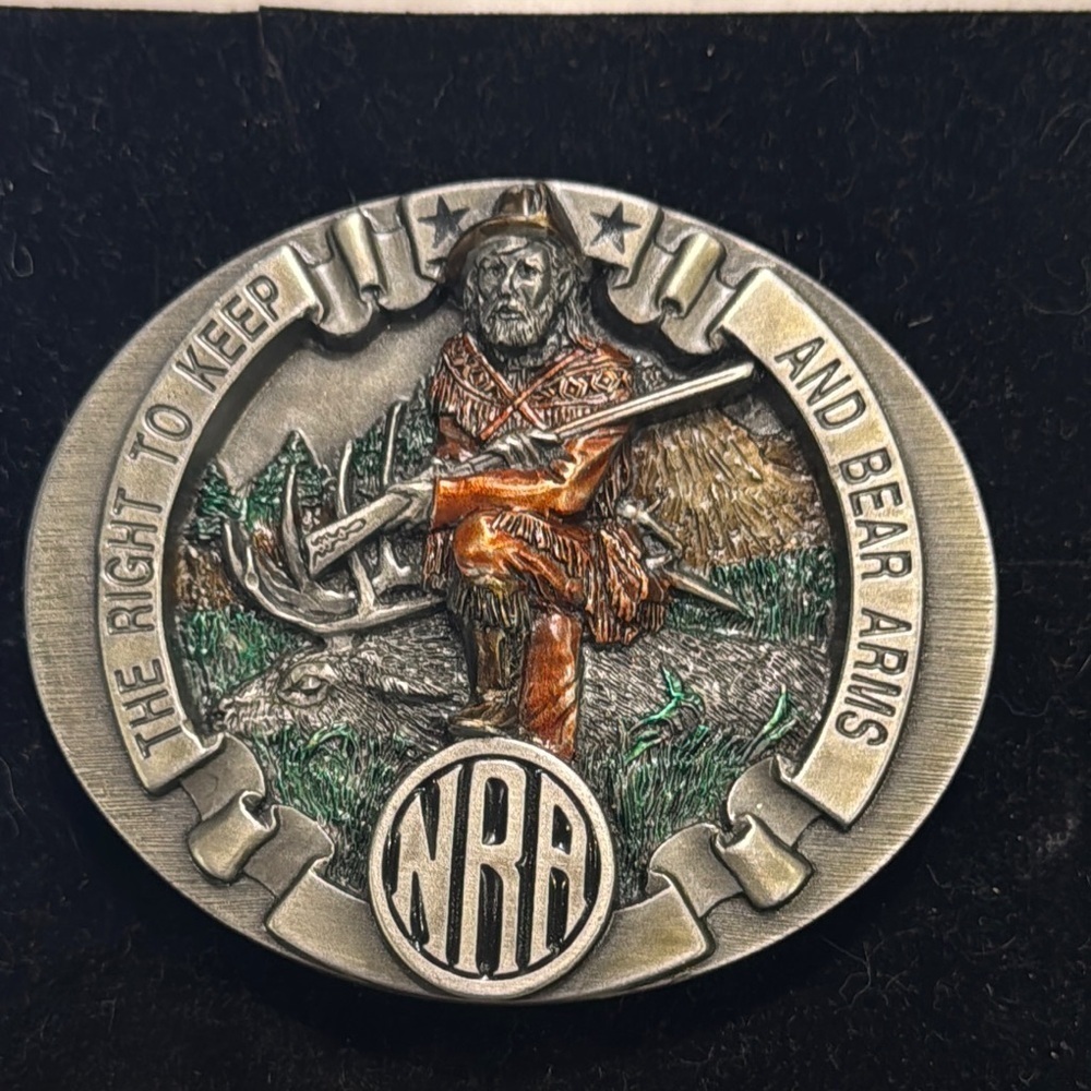 NRA Vintage Belt Buckle - Brass Collector’s Edition 2nd Amendment